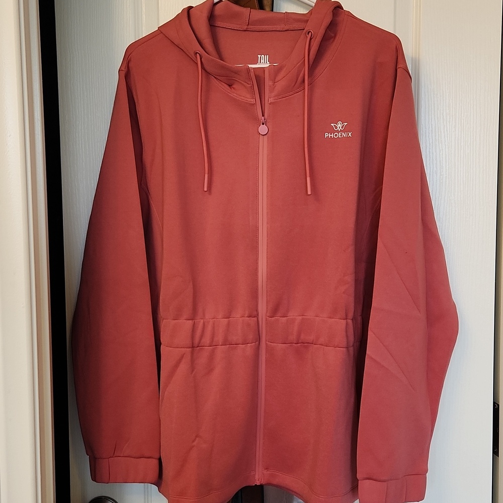 NWT Tail Activewear Cherry Rose Robyn Hooded Jacket Size XXL